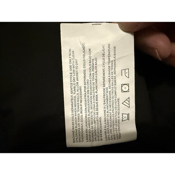 Nautica Women’s Puffer Coat Black Long Quilted Jacket Zip Front Size M - Picture 8 of 8